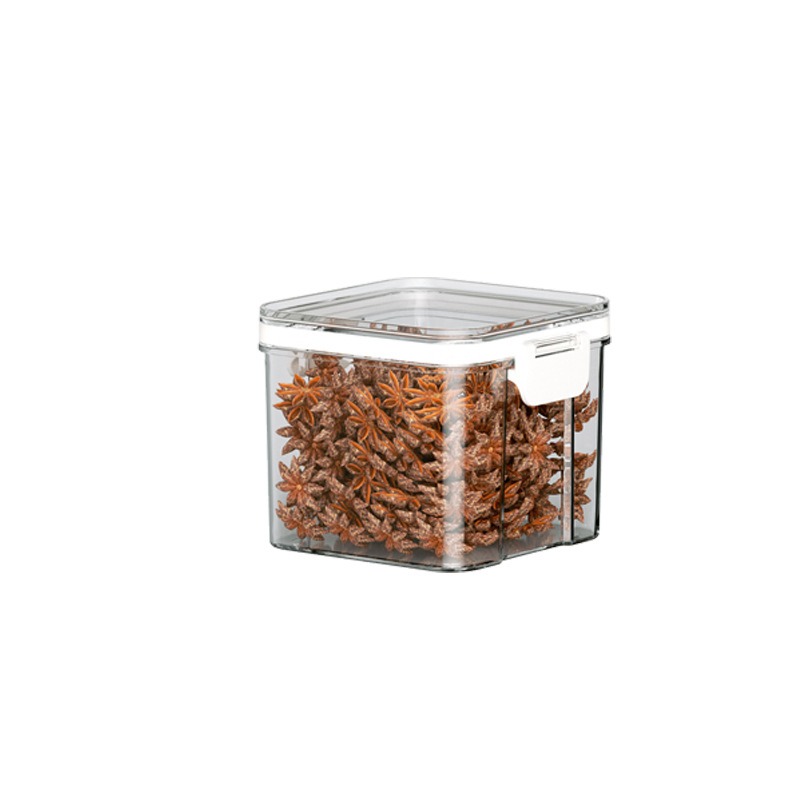 Food Storage No Pantry - ภาชนะเก็บอาหารสุญญากาศ กล่องจัดระเบียบครัว ปลอดสาร BPA ขวดพลาสติกปิดผนึกสำหรับซีเรียล ธัญพืช