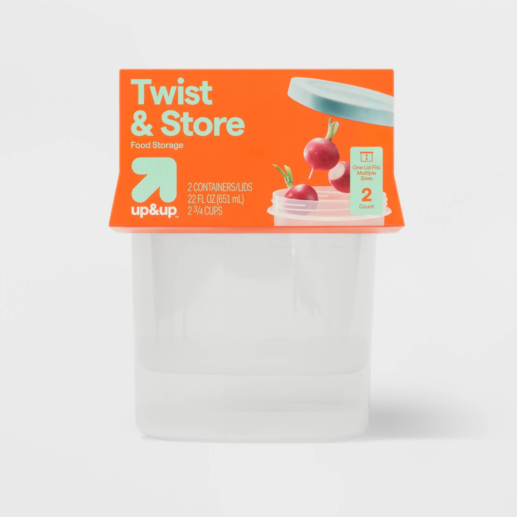 Food Storage Jars Plastic - ภาชนะเก็บอาหารทรงกลมขนาดใหญ่ 2 คิว แบบซ้อนกันได้ ผลิตจากพลาสติกปลอดสาร BPA