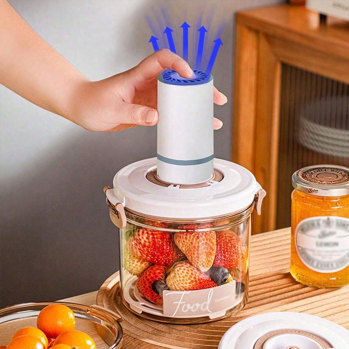 Food Storage And Preservation - ภาชนะบรรจุอาหารสุญญากาศเกรดอาหารสำหรับห้องครัว 1 ชิ้น, กล่องเก็บอาหารสุญญากาศสำหรับตู้เย็น