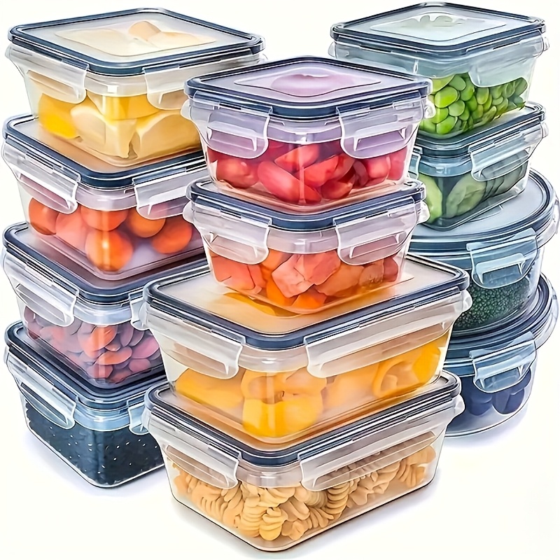 Food Storage Cabinet For Kitchen - ชุด 8 ชิ้น ประกอบด้วย 4 กล่องและ