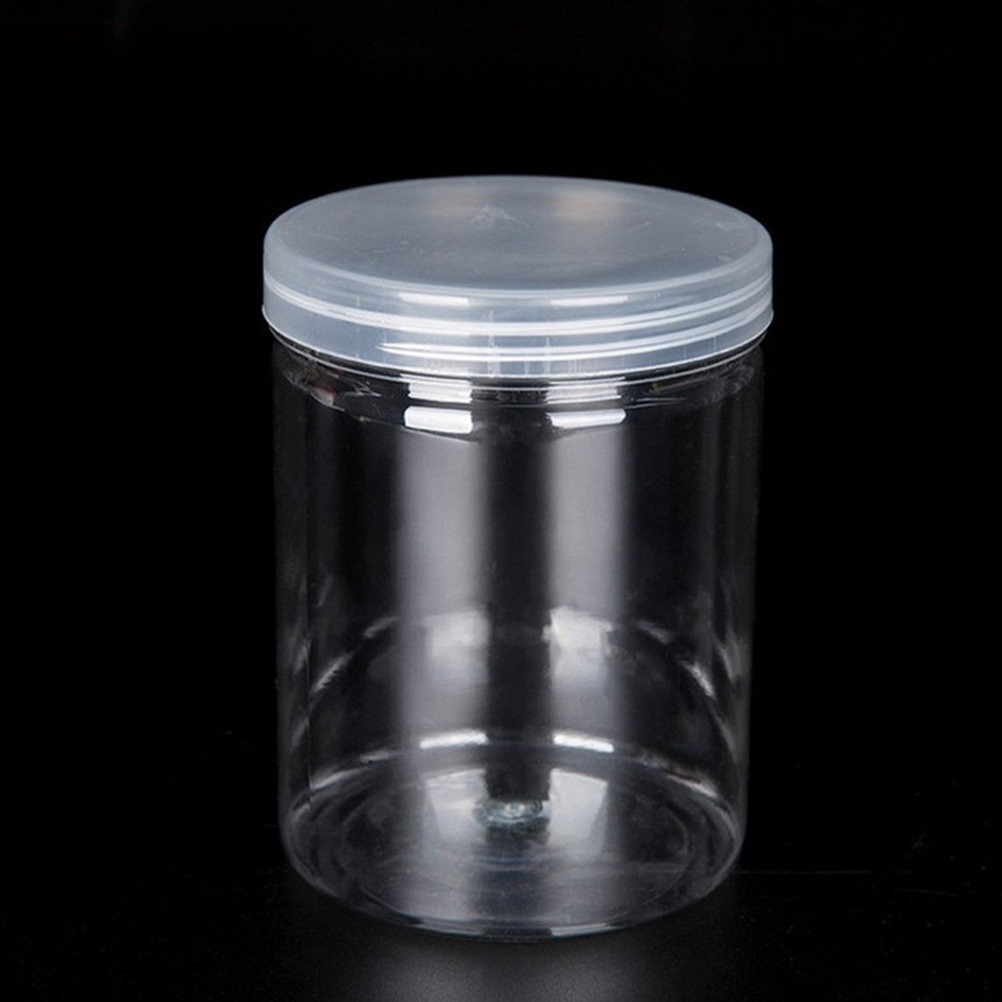 Food Storage Jars Plastic - 10 ชิ้น ขวดโหลพลาสติกใสคุณภาพสูงสำหรับเก็บอาหาร พร้อมฝาปิดสุญญากาศ ขนาด 700