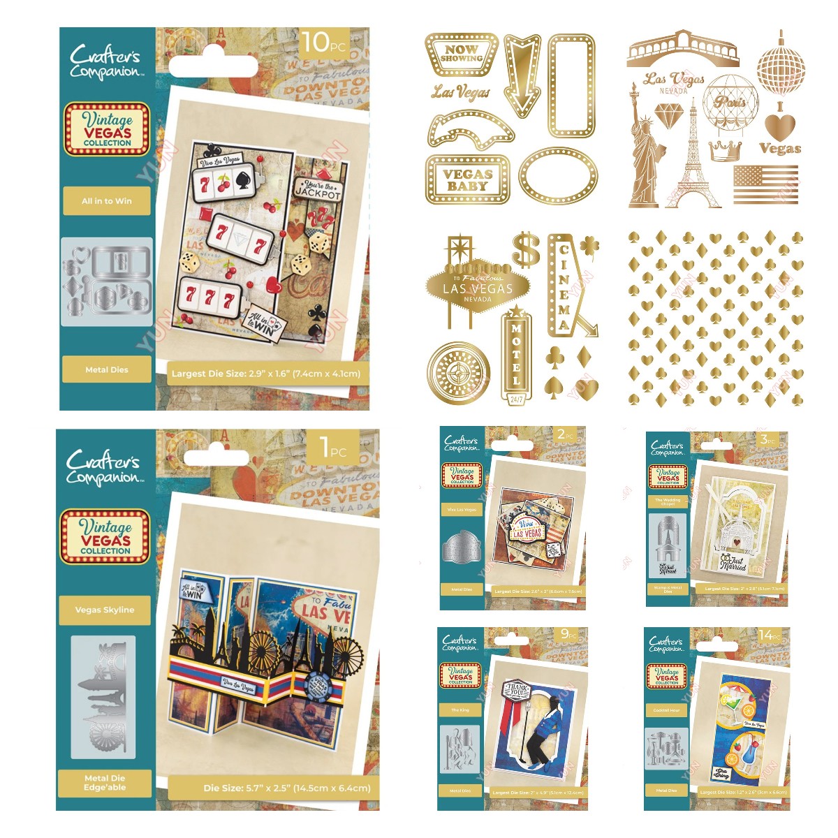Food Storage Hot - ใหม่โลหะฟอยล์ร้อนตาย King Viva Las Vegas All