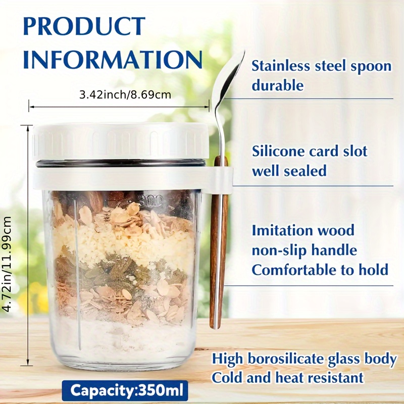 แก้วโอ๊ตมีล 1 ชิ้น/2 ชิ้น พร้อ - Food Storage Set Glass บทวิจารณ์และราคา