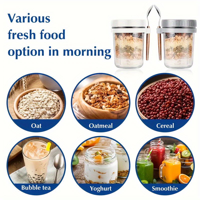 แก้วโอ๊ตมีล 1 ชิ้น/2 ชิ้น พร้อ - Food Storage Set Glass บทวิจารณ์และราคา
