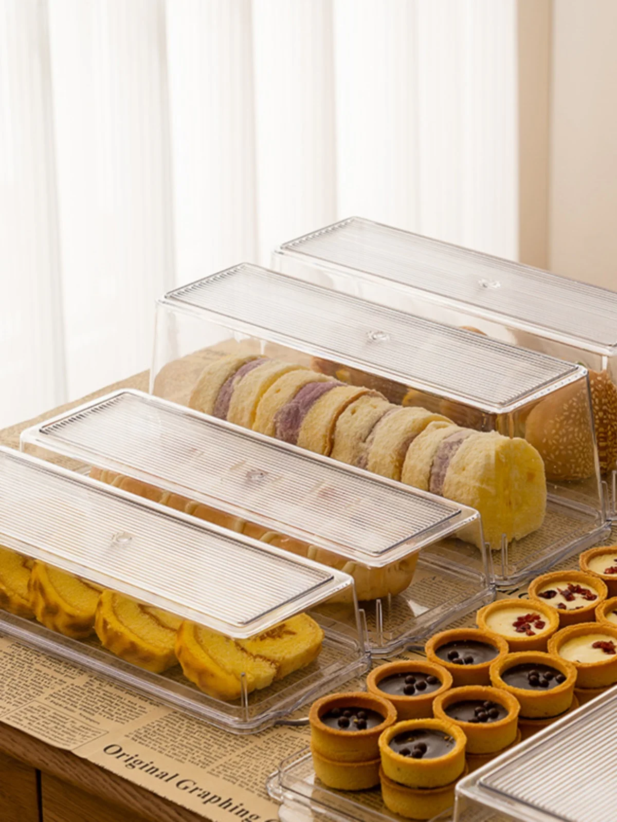 กล่องเก็บเค้กโรลเกรดอาหาร กล่อ - Food Storage And Preservation บทวิจารณ์และราคา