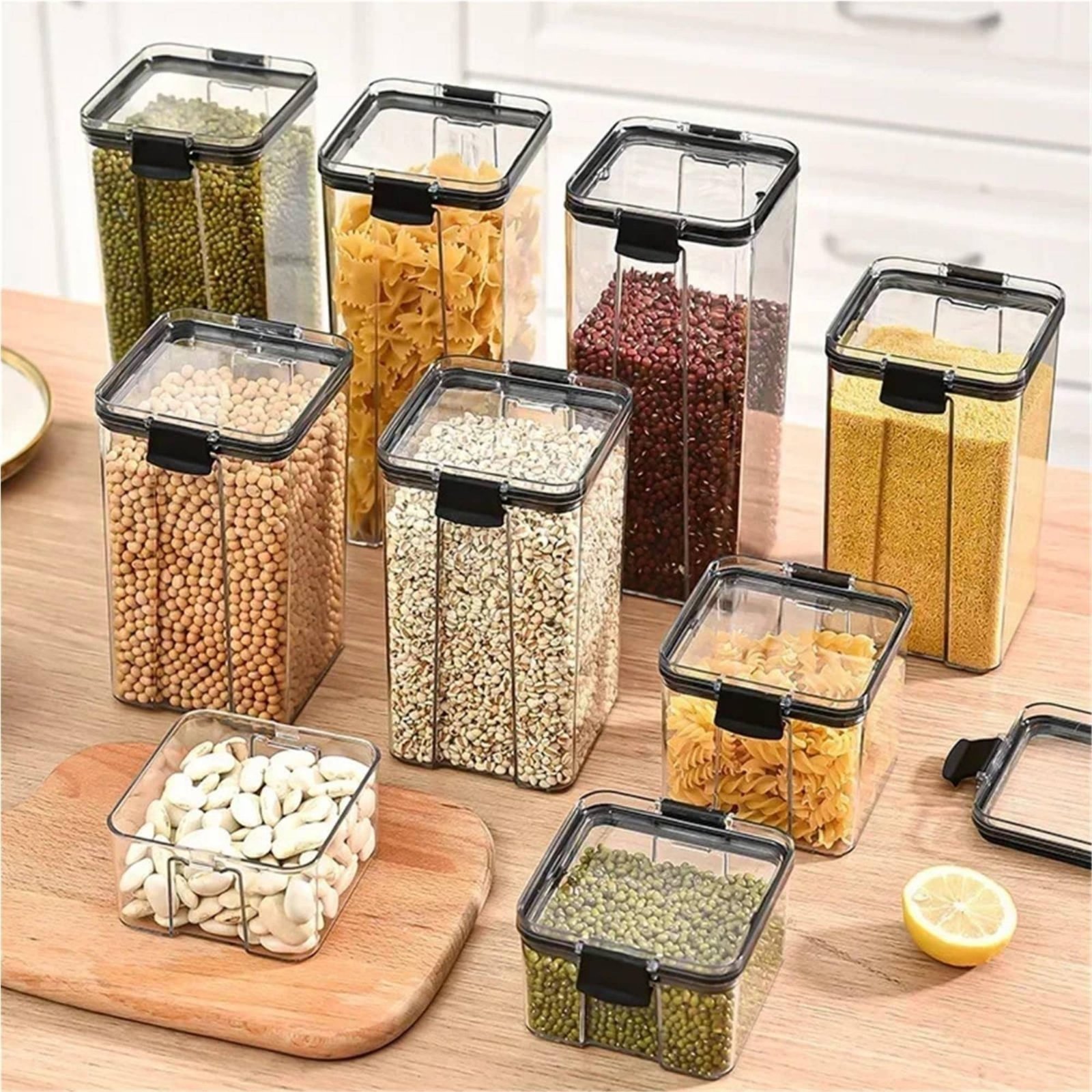 ภาชนะเก็บอาหารสุญญากาศ ทนความช - Food Storage Jars Plastic บทวิจารณ์และราคา