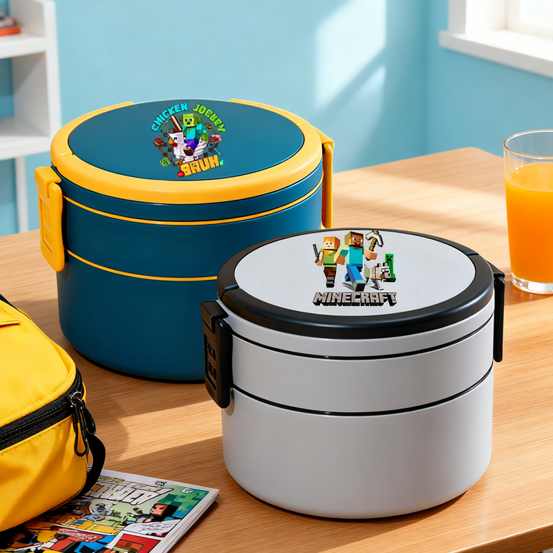 กล่องอาหารกลางวันสองชั้นลายเกม - Food Storage In Room บทวิจารณ์และราคา