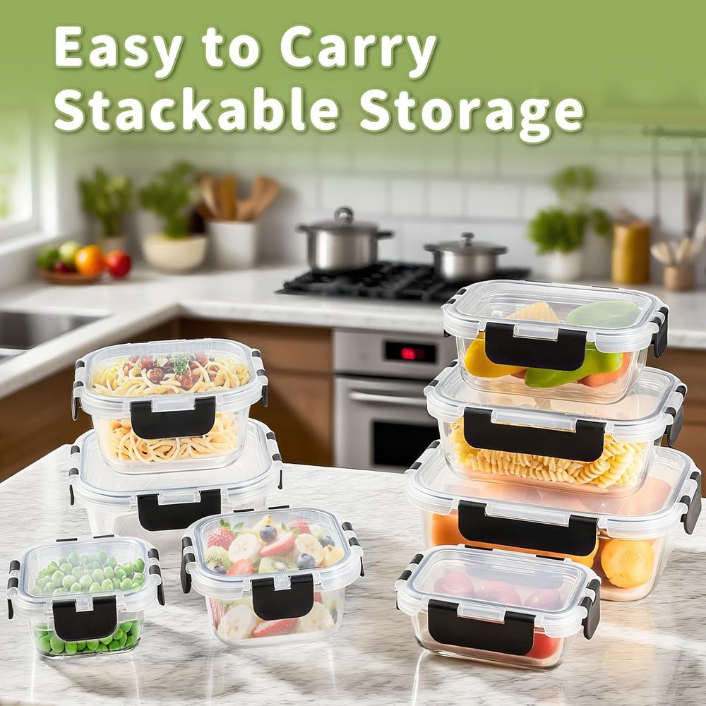 ชุดกล่องถนอมอาหารแก้วโบโรซิลิเ - Food Storage Set Glass บทวิจารณ์และราคา