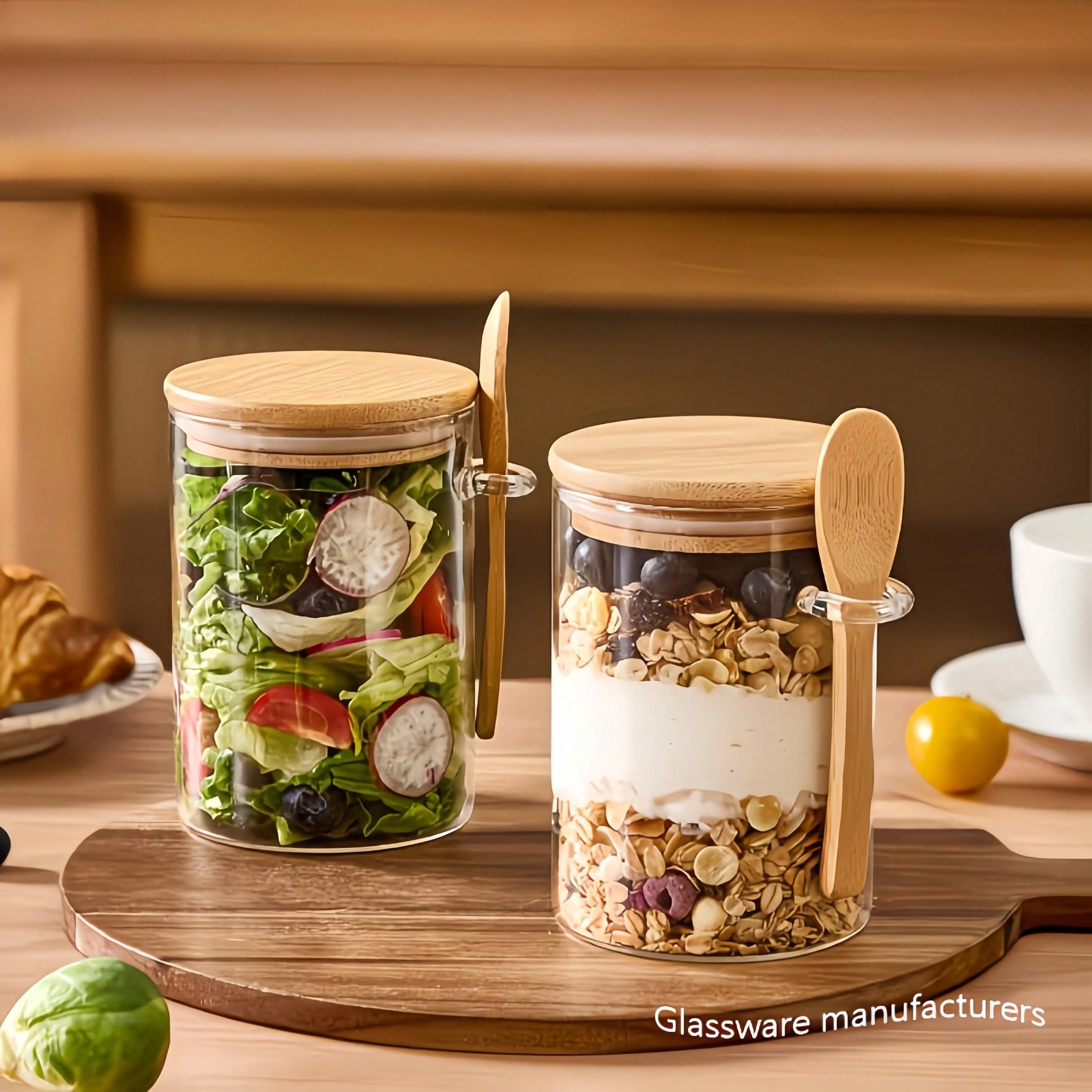 ชุดภาชนะเก็บของ 4 ชิ้น (ประกอบ - Food Storage Set Glass บทวิจารณ์และราคา