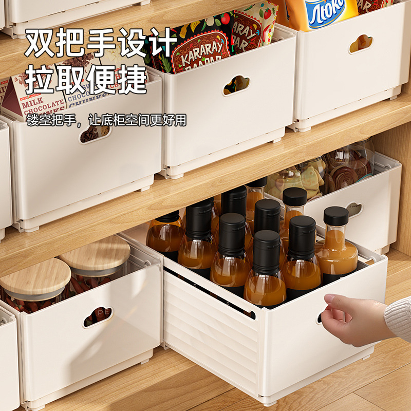 กล่องจัดระเบียบลิ้นชักแบบยืดหด - Food Storage Cabinet For Kitchen บทวิจารณ์และราคา
