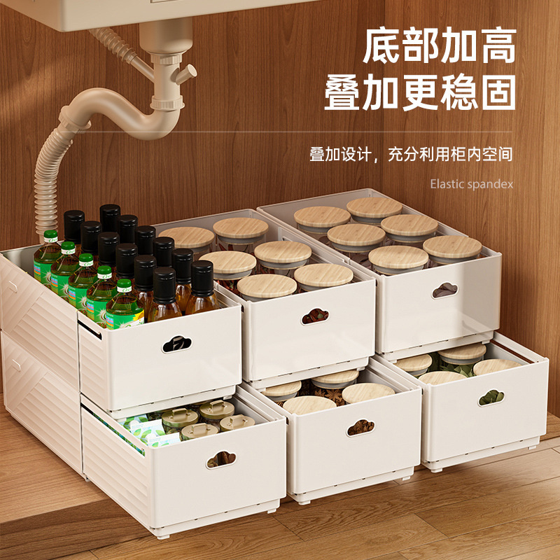 กล่องจัดระเบียบลิ้นชักแบบยืดหด - Food Storage Cabinet For Kitchen บทวิจารณ์และราคา