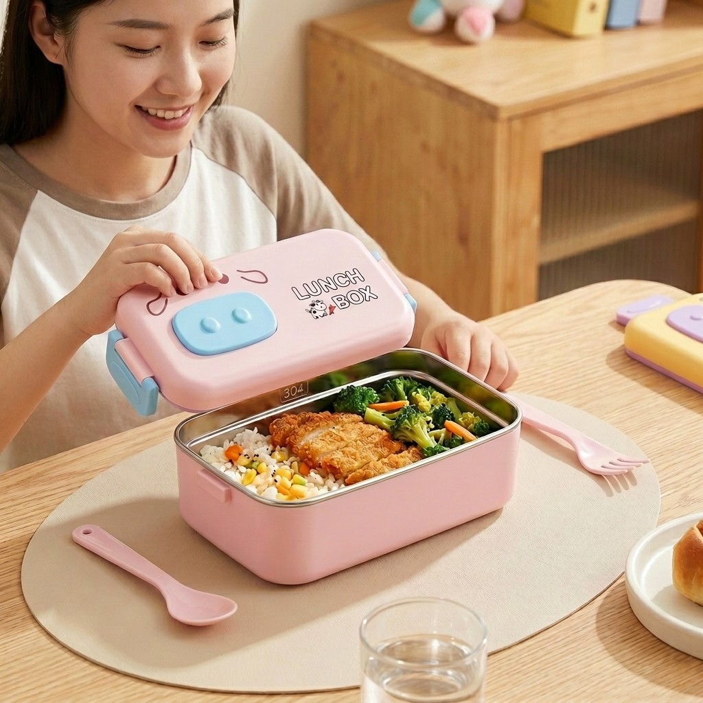 กล่องเบนโตะสแตนเลส 304 ป้องกัน - Food Storage Cabinet For Kitchen บทวิจารณ์และราคา