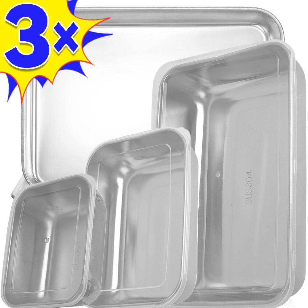 กล่องเก็บอาหารสแตนเลสกล่องเก็บ - Food Storage Box Set บทวิจารณ์และราคา