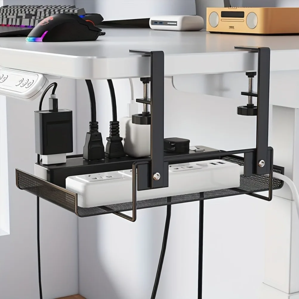 ชั้นวางจัดเก็บสายไฟใต้โต๊ะคอมพ - Food Storage In Room บทวิจารณ์และราคา