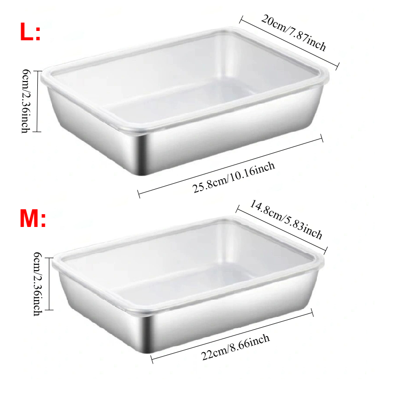 1-3 ชิ้น กล่องเก็บอาหารสแตนเลส - Food Storage No Pantry บทวิจารณ์และราคา