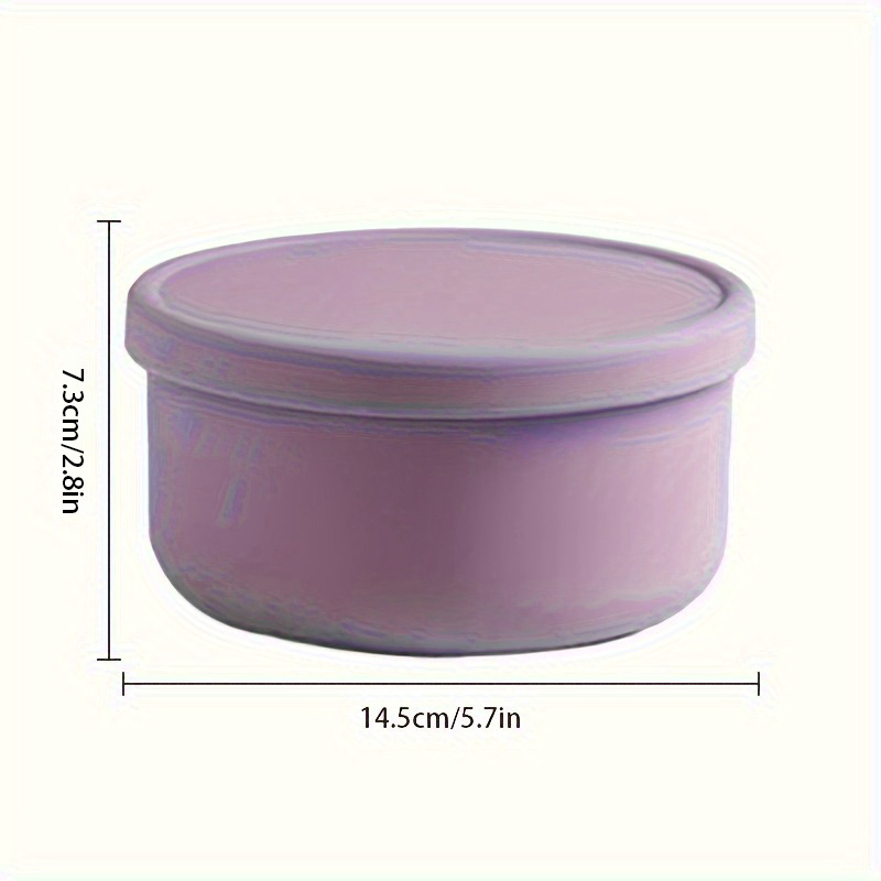 1 ชิ้นซิลิโคนชามข้าวกลมแบบพกพา - Food Storage Hot บทวิจารณ์และราคา