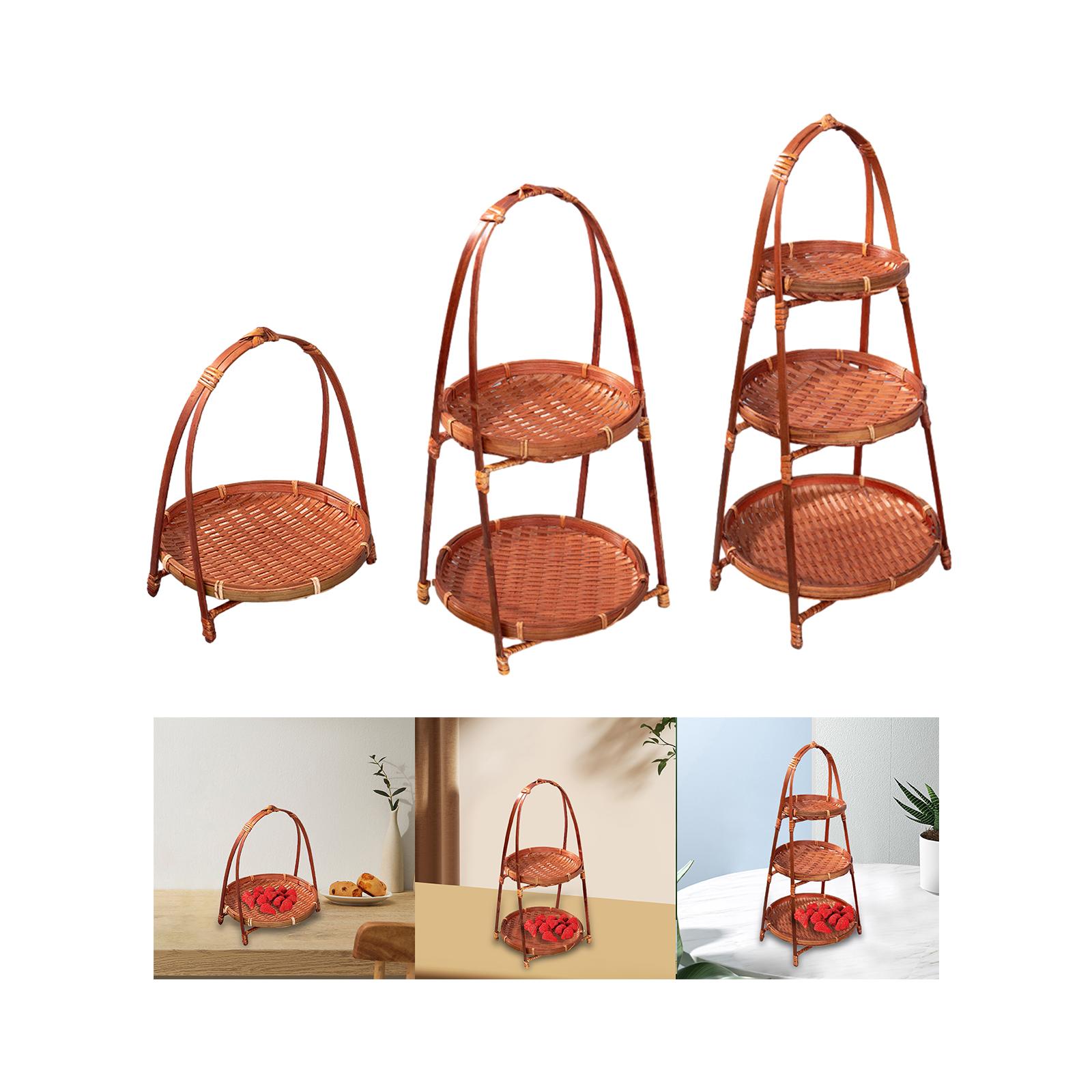 ตะกร้าผลไม้สานไม้ไผ่ ตะกร้าใส่ - Food Storage In Room บทวิจารณ์และราคา