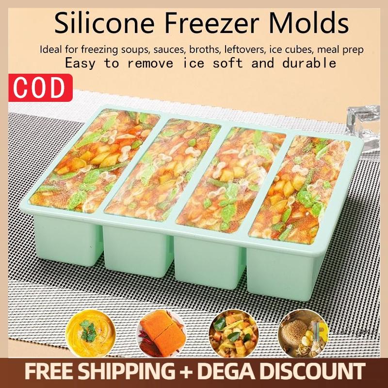 ถาดซิลิโคนขนาดใหญ่พิเศษพร้อมฝา - Food Storage And Preservation บทวิจารณ์และราคา
