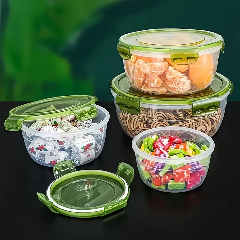 ภาชนะเก็บอาหารพลาสติก 4 ชิ้น ก - Food Storage Jars Plastic บทวิจารณ์และราคา