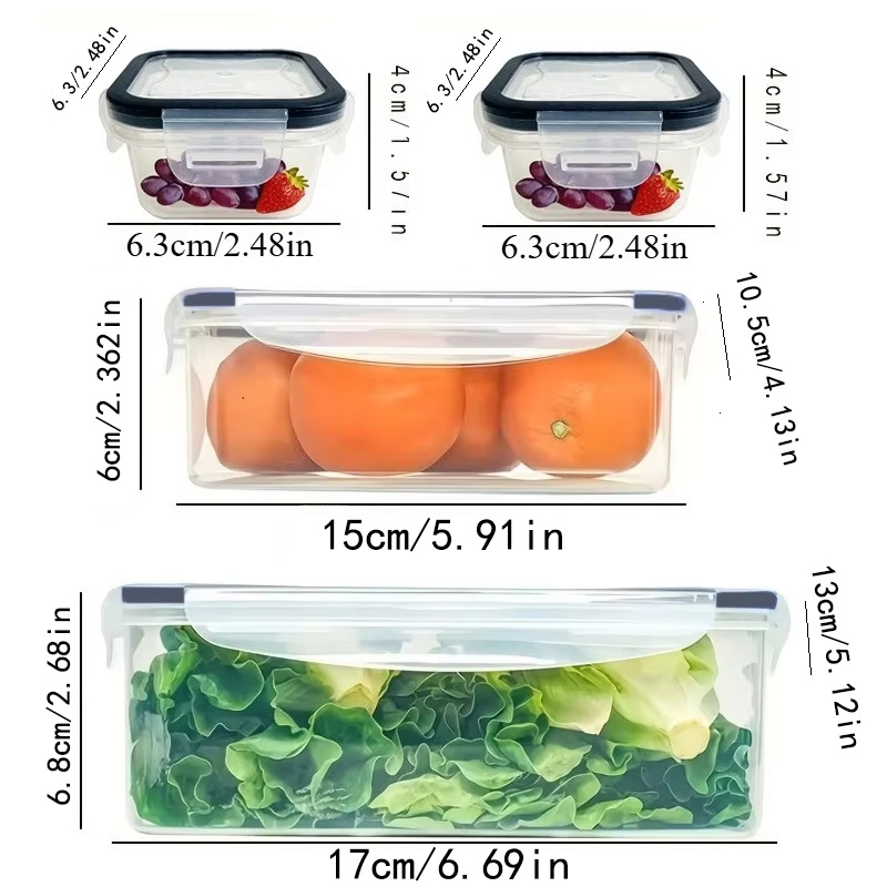 ชุด 8 ชิ้น ประกอบด้วย 4 กล่องแ - Food Storage Cabinet For Kitchen บทวิจารณ์และราคา