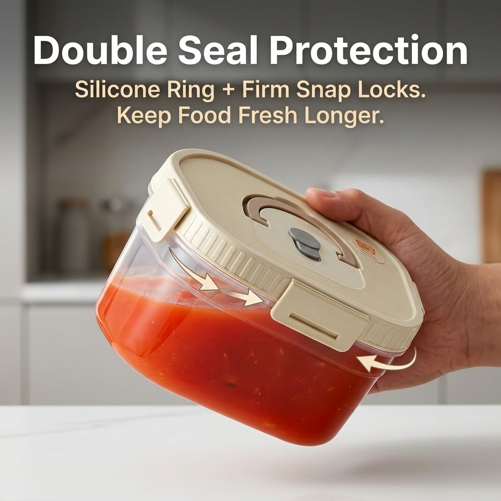 กล่องเก็บอาหารแบบซ้อนได้พร้อมห - Food Storage And Preservation บทวิจารณ์และราคา