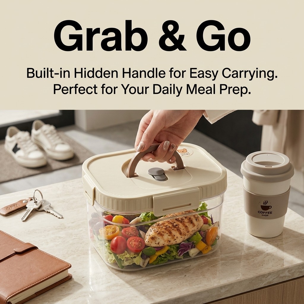 กล่องเก็บอาหารแบบซ้อนได้พร้อมห - Food Storage And Preservation บทวิจารณ์และราคา