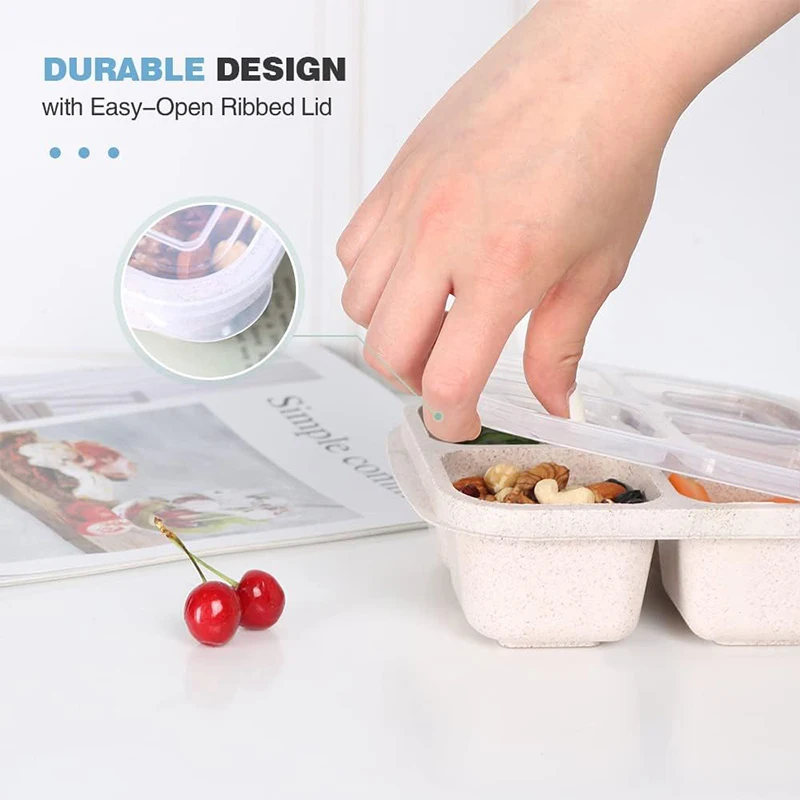 กล่องเก็บอาหาร4ช่องช่องใส่ตู้เ - Food Storage Vegetables บทวิจารณ์และราคา