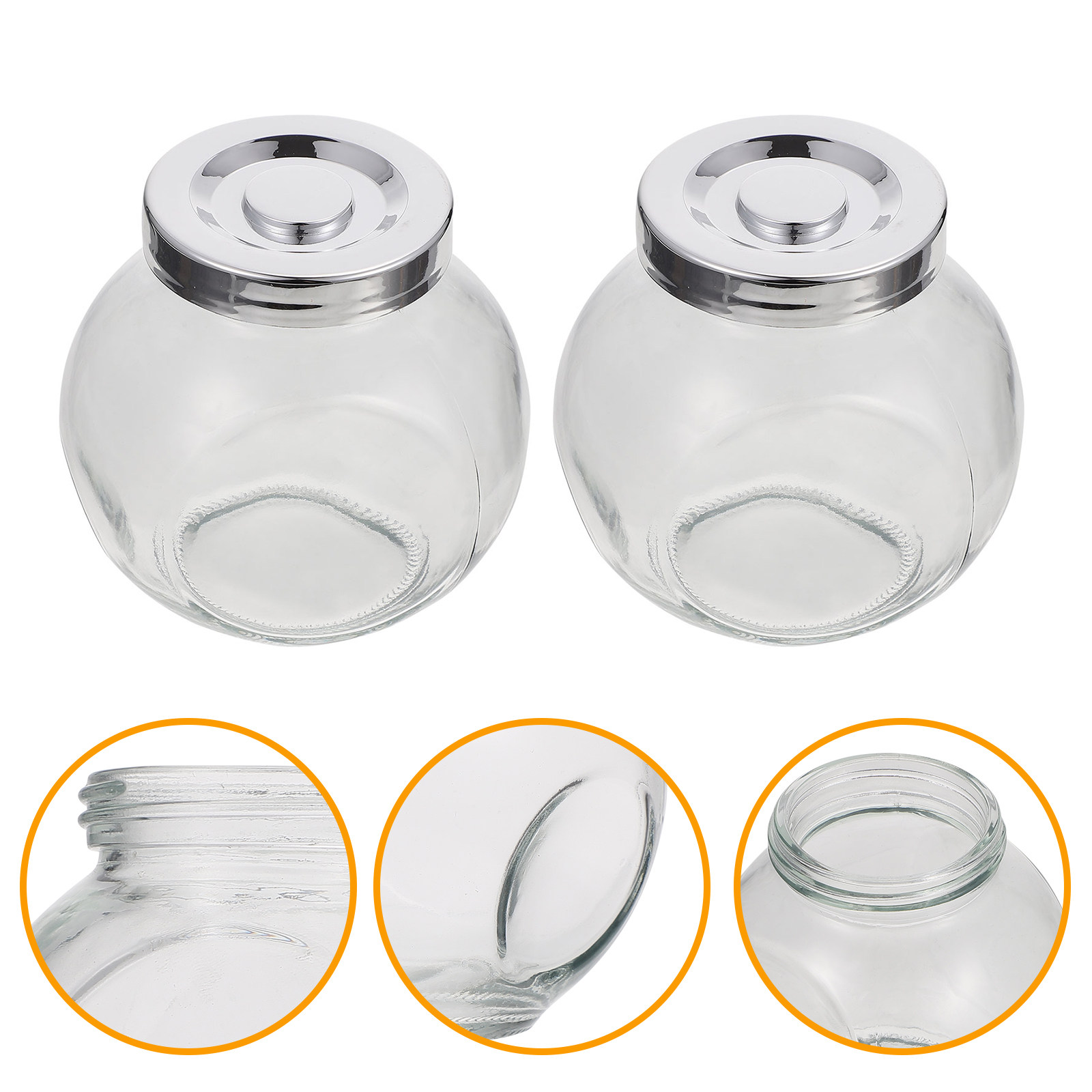 ขวดเก็บแยมผลไม้ 2 ชิ้น ขวดเก็บ - Food Storage Jars Plastic บทวิจารณ์และราคา