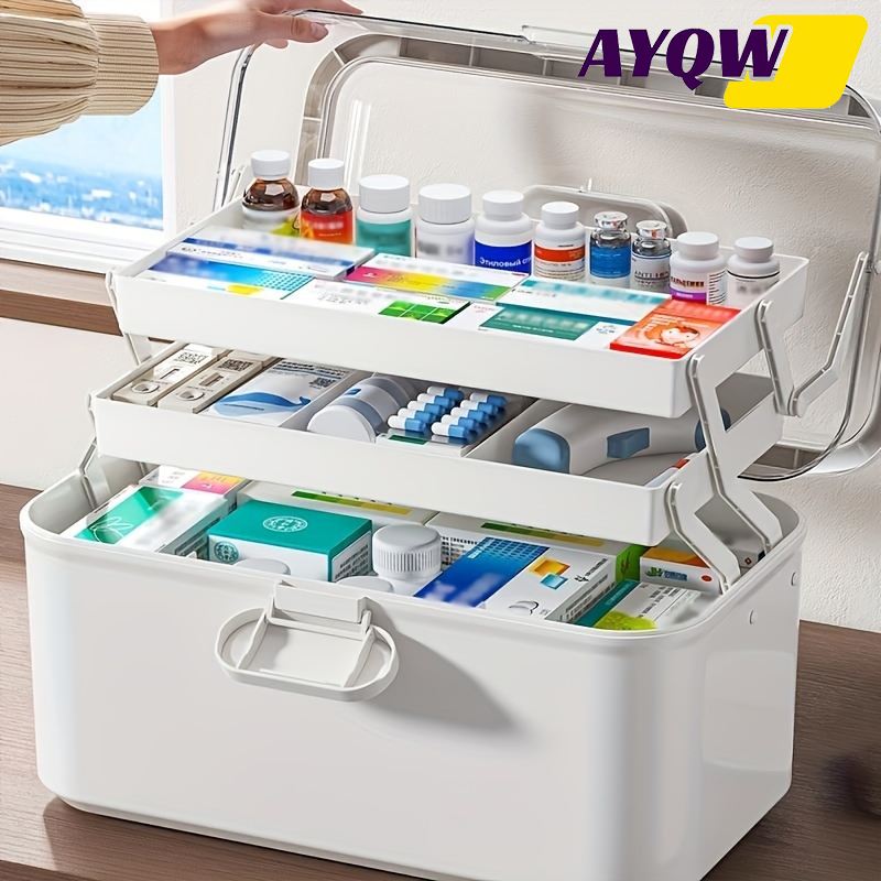 กล่องเก็บยาฝาใสความจุขนาดใหญ่/ - Food Storage Cabinet For Kitchen บทวิจารณ์และราคา