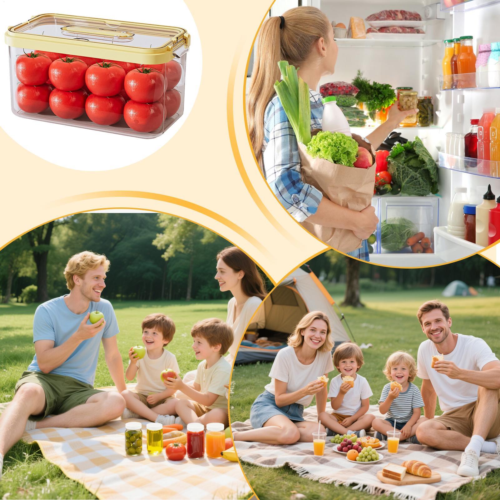 ภาชนะเก็บอาหารในตู้เย็นพร้อมฝา - Food Storage Vegetables บทวิจารณ์และราคา