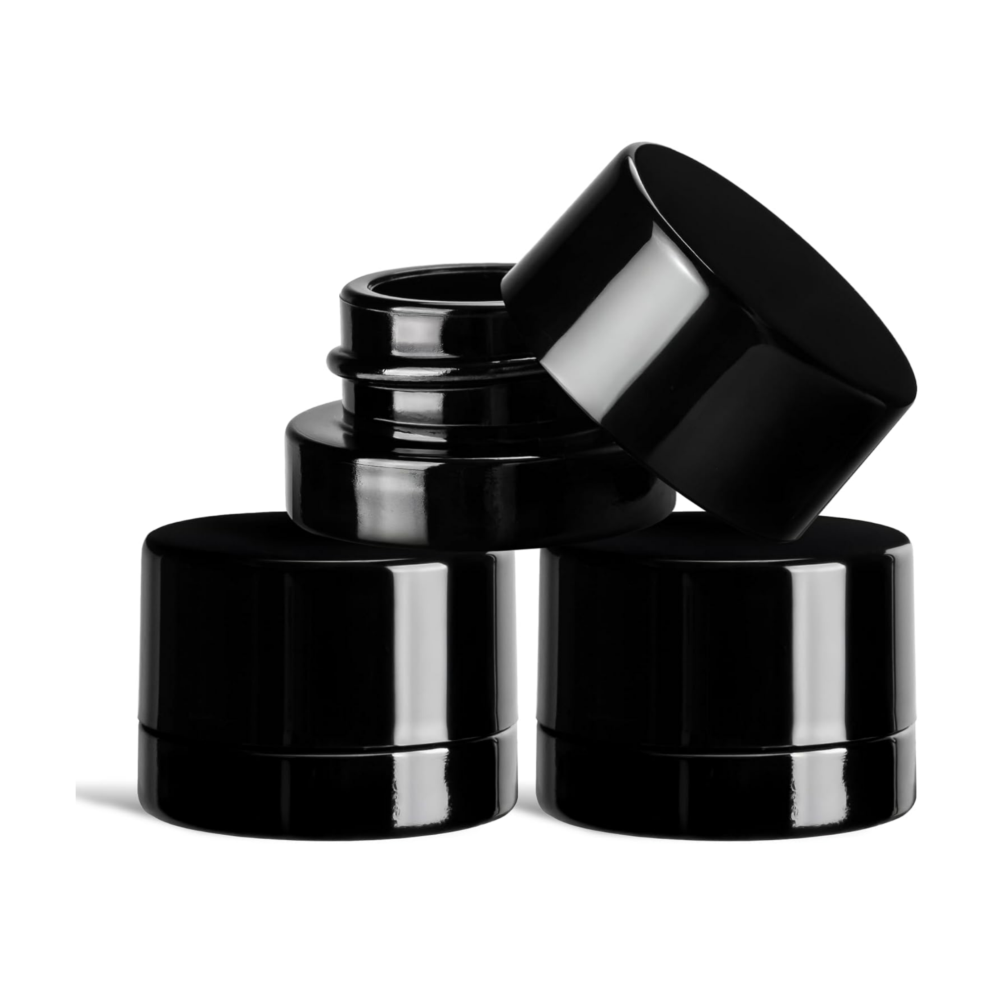 ขวดแก้วสีดำหนา 5 มล. พร้อมฝาปิ - Food Storage Set Glass บทวิจารณ์และราคา