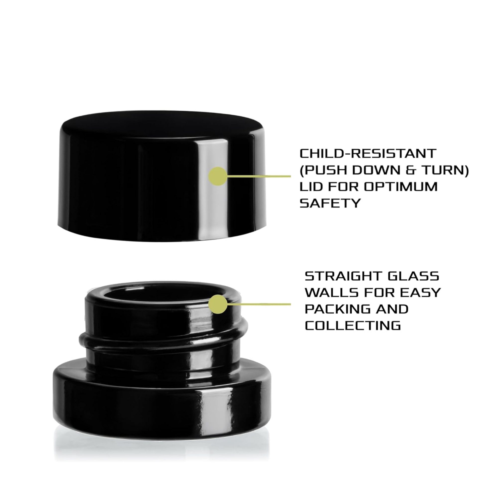 ขวดแก้วสีดำหนา 5 มล. พร้อมฝาปิ - Food Storage Set Glass บทวิจารณ์และราคา