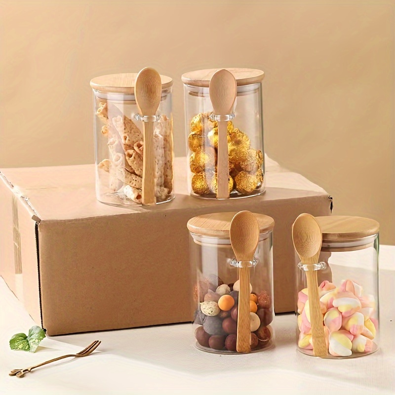 ขวดโหลใส่ขนม 280 มล. ขวดโหลใส่ - Food Storage Set Glass บทวิจารณ์และราคา