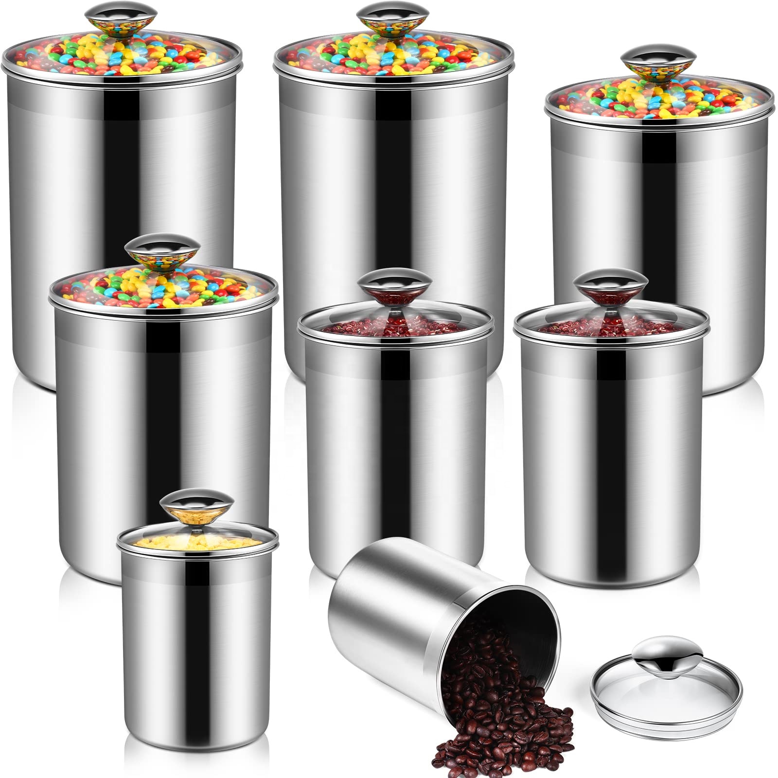 ชุดกระป๋องเก็บอาหารสแตนเลสสำหร - Food Storage Set Glass บทวิจารณ์และราคา