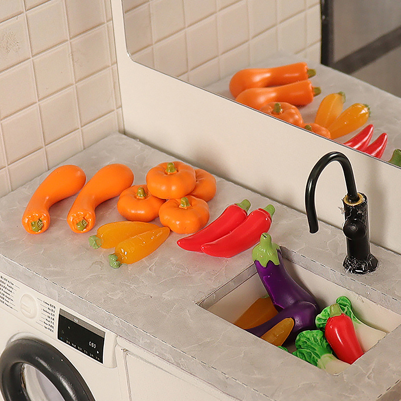 1/12 ตุ๊กตาจําลองตะกร้าผักชุดต - Food Storage Vegetables บทวิจารณ์และราคา