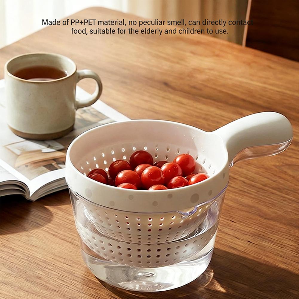 ตะกร้ากรองน้ำ 2 in 1 แบบมีหูจั - Food Storage Vegetables บทวิจารณ์และราคา