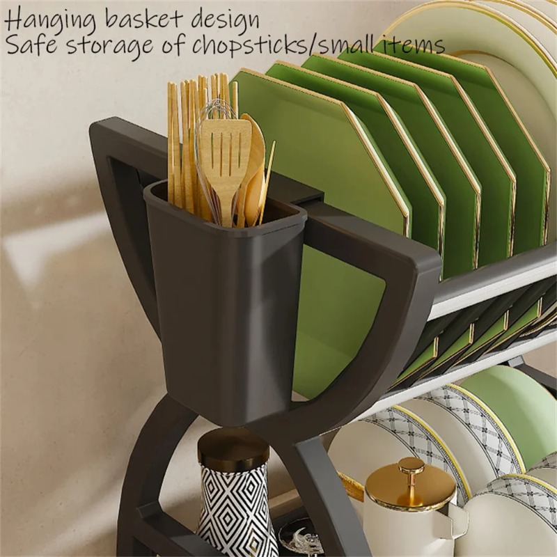 ชั้นวางจาน 2 ชั้น สำหรับจัดระเ - Food Storage Organiser บทวิจารณ์และราคา