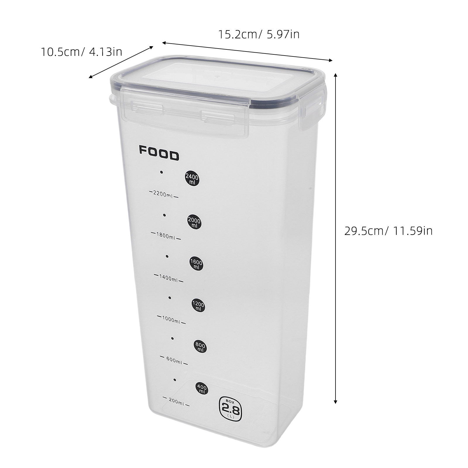 ภาชนะเก็บอาหารแห้งแบบโปร่งใส 2 - Food Storage Jars Plastic บทวิจารณ์และราคา