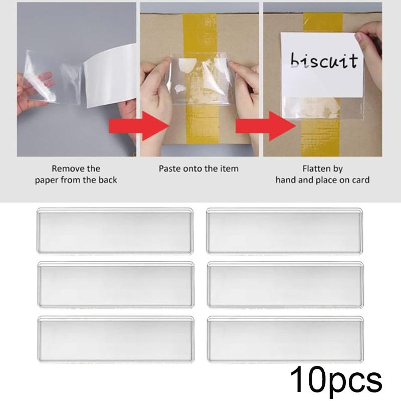 ที่ใส่ป้ายชื่อแบบใส PVC 10 ชิ้ - Food Storage No Pantry บทวิจารณ์และราคา